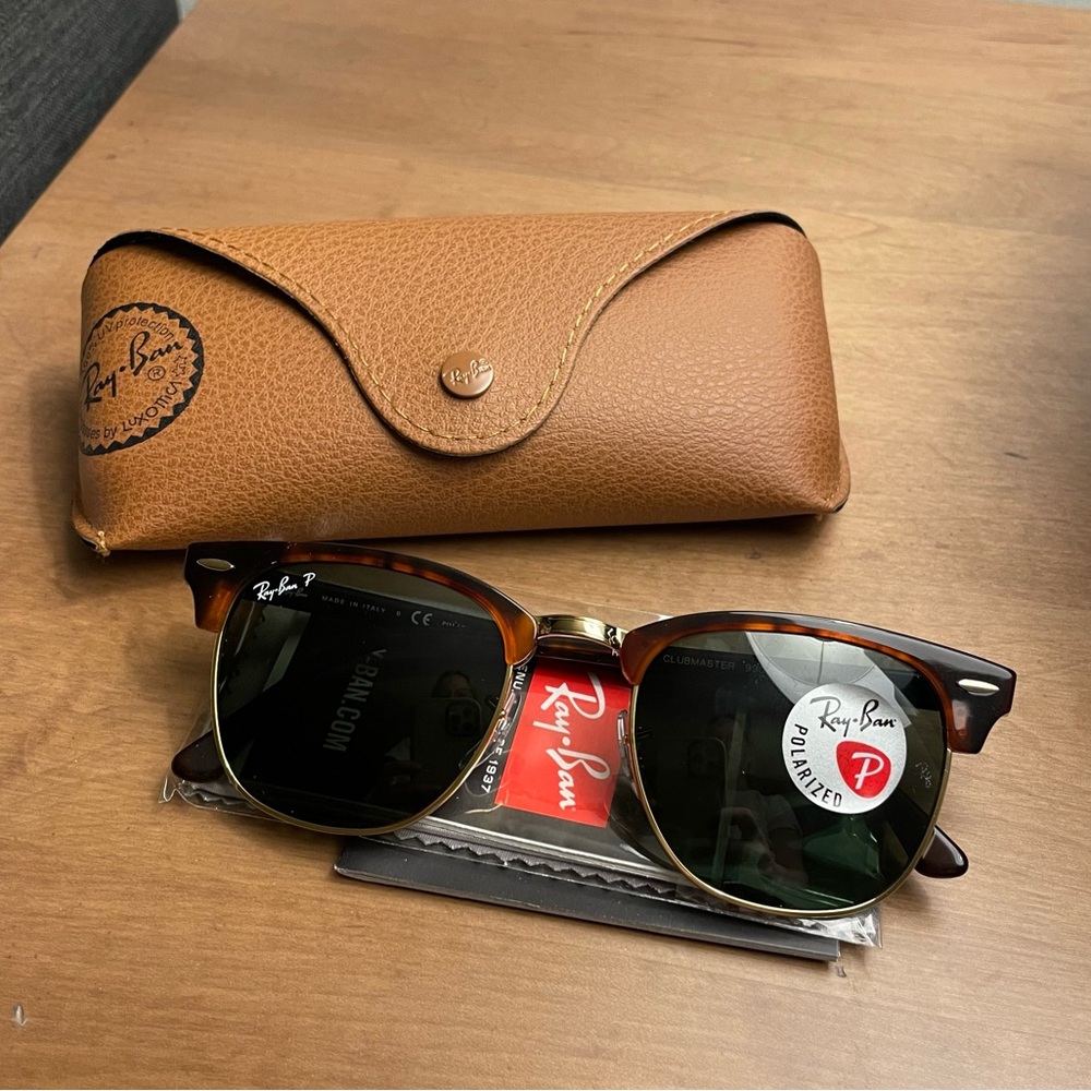 NWOB Ray-Ban Clubmaster Classic polarized sunglasses
